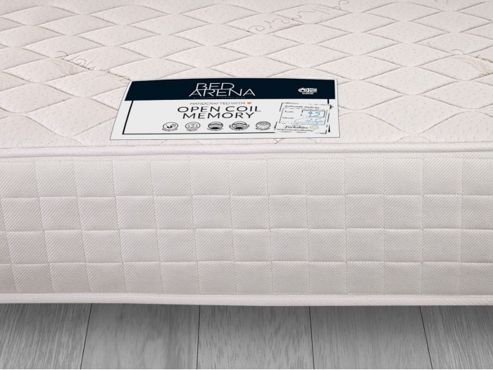 Bed Arena - Memory Coil mattress label image