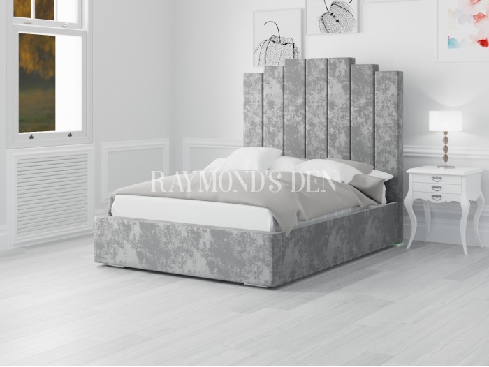 Small double deals bed frame velvet